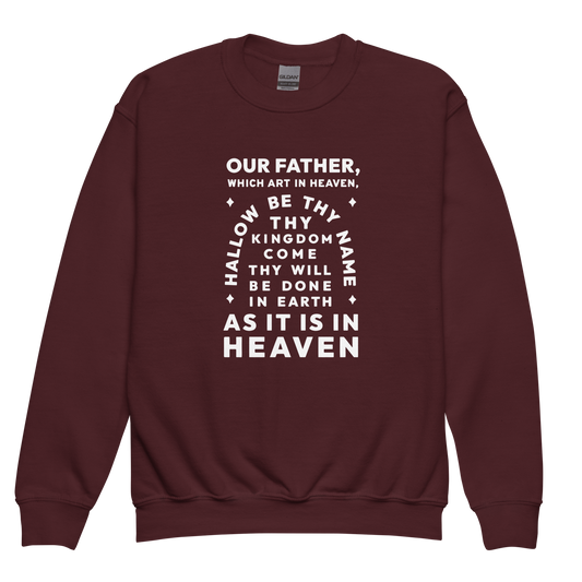 Lord's Prayer - Youth Crewneck Sweatshirt