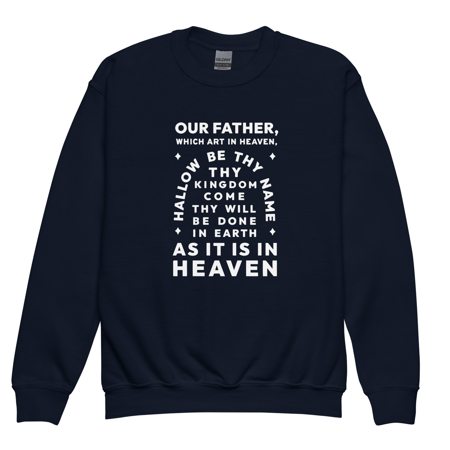 Lord's Prayer - Youth Crewneck Sweatshirt