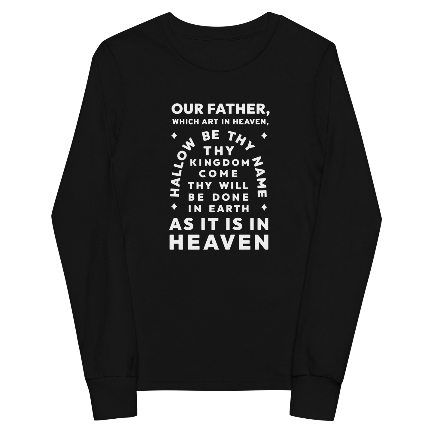 Lord's Prayer - Youth long sleeve tee