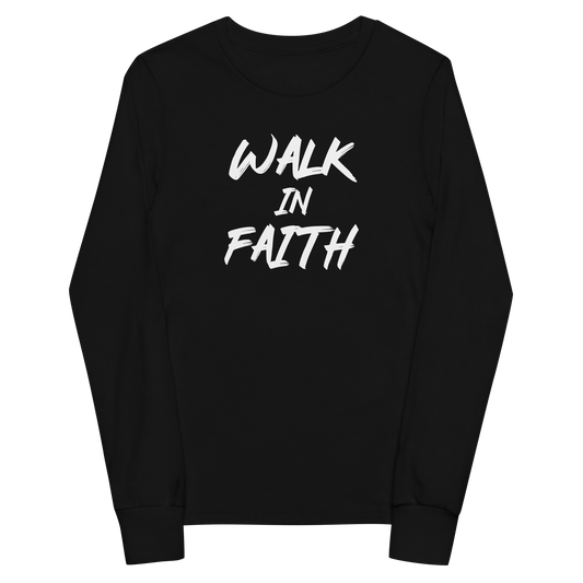 Walk in Faith - Youth Long Sleeve Tee