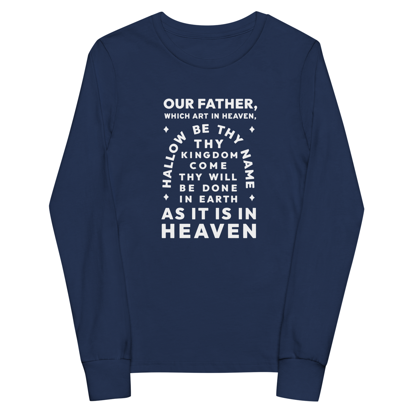 Lord's Prayer - Youth long sleeve tee