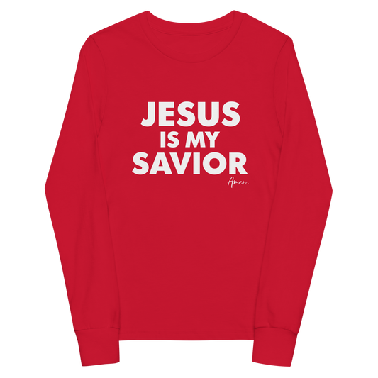 Jesus is my Savior - Youth Long Sleeve Tee